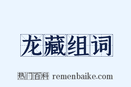 龙藏组词是什么意思的图片